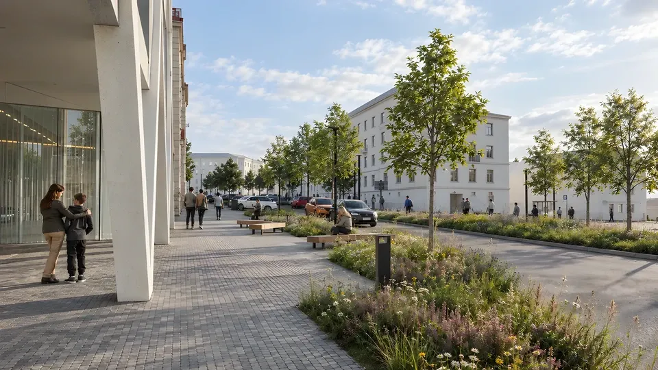 Revitalizace Tyršova náměstí Chrudim — pohled 7