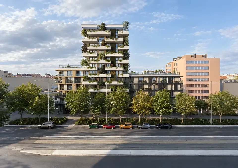 Koněvova Green Tower Praha — pohled 2