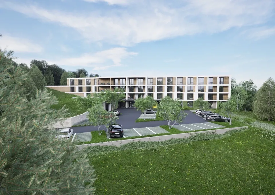 Alzheimer centrum, celkový pohled na vstupní průčelí