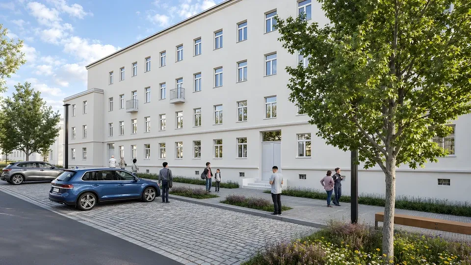 Revitalizace Tyršova náměstí Chrudim — pohled 2